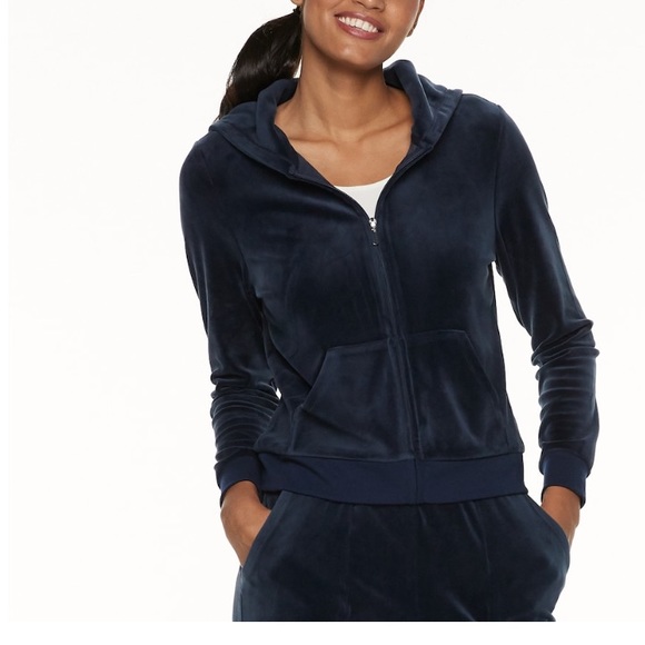 Juicy Couture Velour Zip Up - Picture 2 of 2